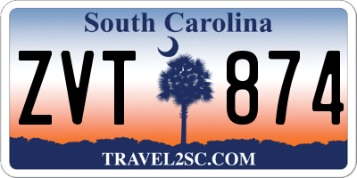 SC license plate ZVT874