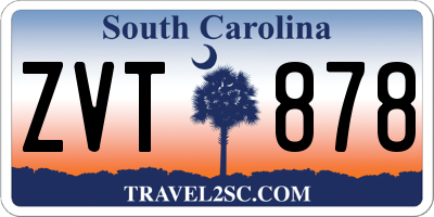 SC license plate ZVT878