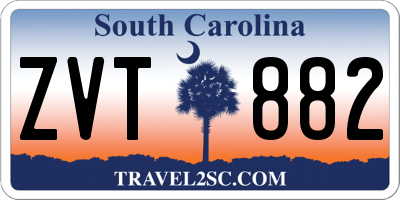 SC license plate ZVT882