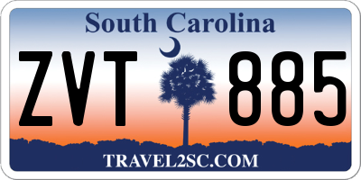 SC license plate ZVT885