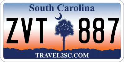 SC license plate ZVT887