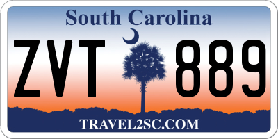 SC license plate ZVT889