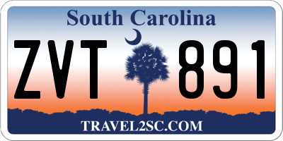SC license plate ZVT891