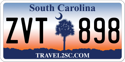 SC license plate ZVT898