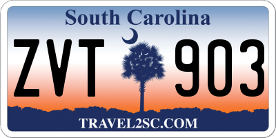 SC license plate ZVT903