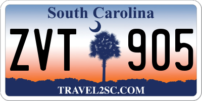 SC license plate ZVT905