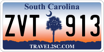 SC license plate ZVT913