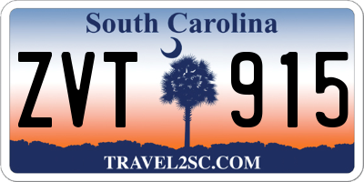 SC license plate ZVT915