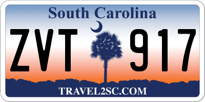 SC license plate ZVT917