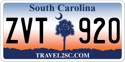 SC license plate ZVT920