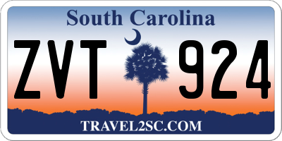 SC license plate ZVT924