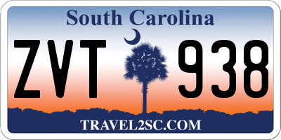SC license plate ZVT938