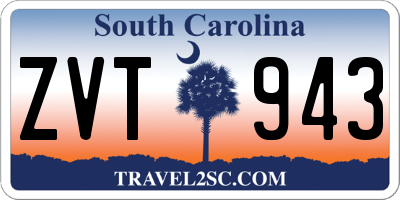 SC license plate ZVT943