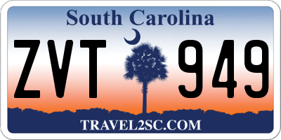 SC license plate ZVT949