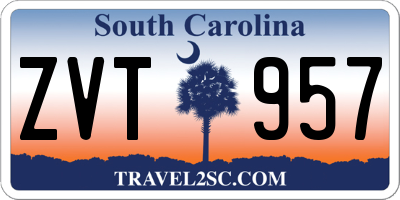 SC license plate ZVT957