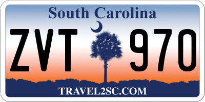 SC license plate ZVT970