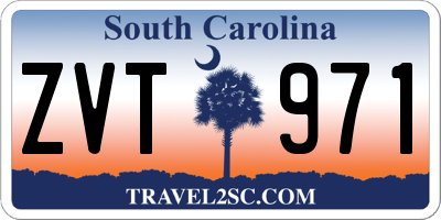 SC license plate ZVT971