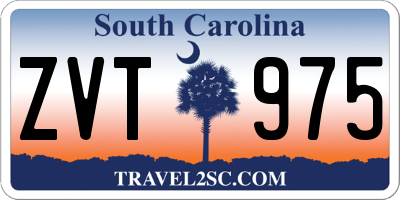 SC license plate ZVT975