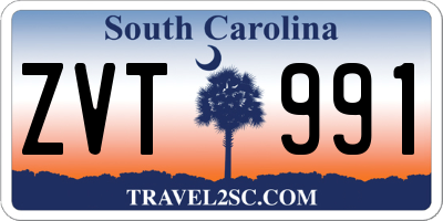 SC license plate ZVT991