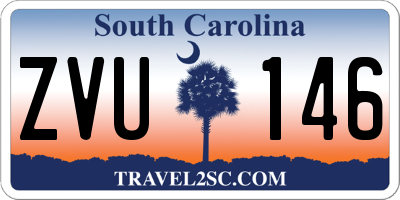 SC license plate ZVU146
