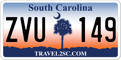 SC license plate ZVU149
