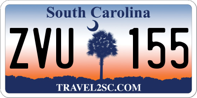 SC license plate ZVU155