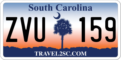 SC license plate ZVU159