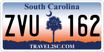 SC license plate ZVU162