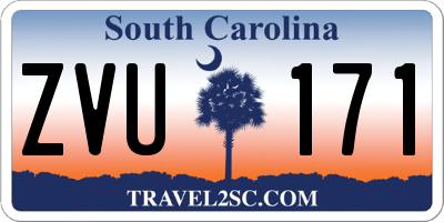 SC license plate ZVU171