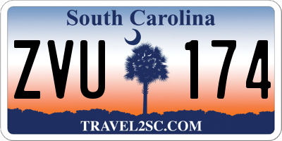 SC license plate ZVU174