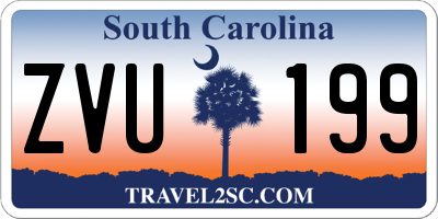 SC license plate ZVU199