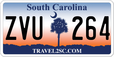SC license plate ZVU264