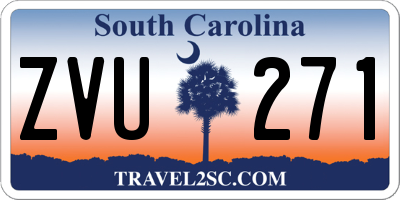 SC license plate ZVU271