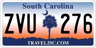 SC license plate ZVU276