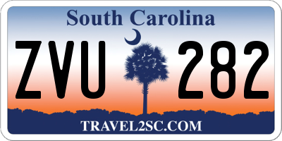 SC license plate ZVU282