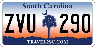 SC license plate ZVU290