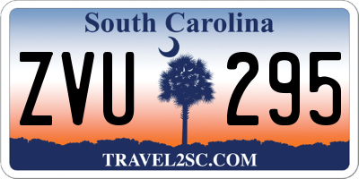 SC license plate ZVU295