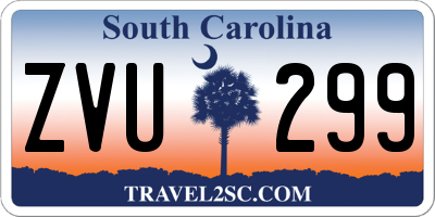 SC license plate ZVU299