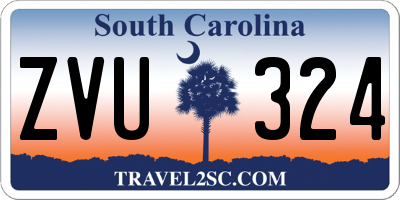 SC license plate ZVU324