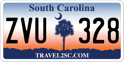 SC license plate ZVU328