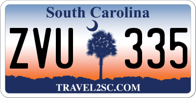 SC license plate ZVU335