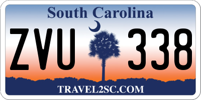 SC license plate ZVU338