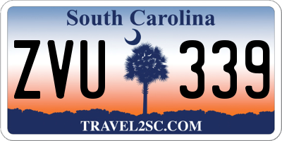 SC license plate ZVU339