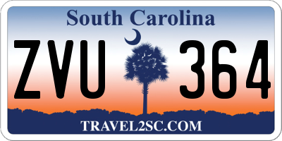 SC license plate ZVU364