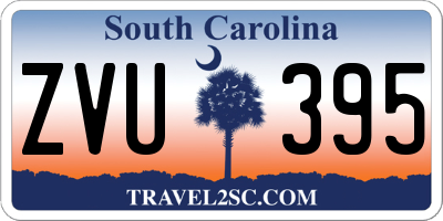 SC license plate ZVU395