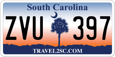 SC license plate ZVU397