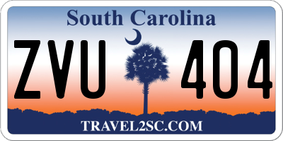 SC license plate ZVU404