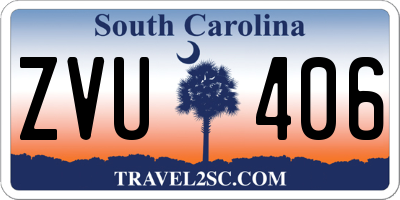 SC license plate ZVU406