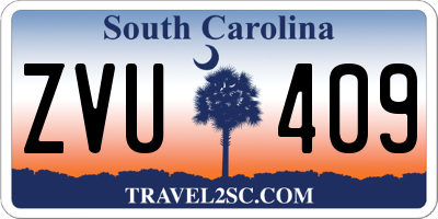 SC license plate ZVU409
