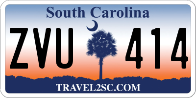 SC license plate ZVU414